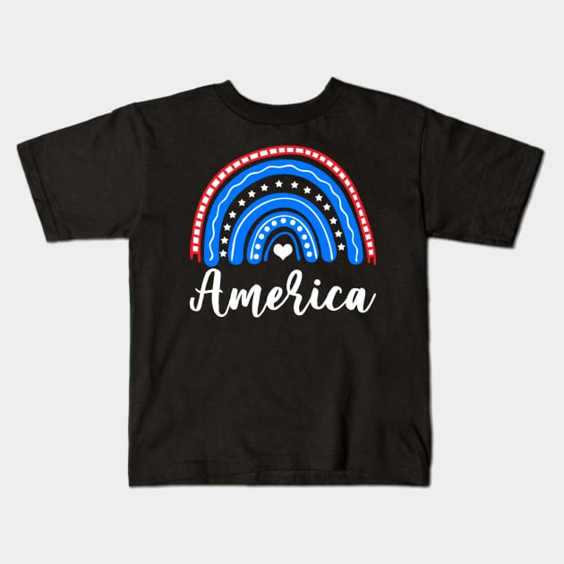 4th of July Kids T-Shirt by KsuAnn